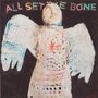Text: "ALL SETTLE BONE". Illustration eines Engels mit Flügeln, farbenfroh gestaltet.