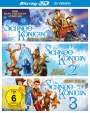 Vladlen Barbe: Die Schneekönigin 1-3 (3D Blu-ray), BR,BR,BR