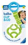 : Ravensburger 4592 baliba Clip & Go - Flexibler Ball mit Befestigung für Greif- und Beißspaß unterwegs - Baby Spielzeug ab 0 Monaten - grün, SPL