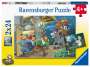: Ravensburger Kinderpuzzle - 05719 Märchenstunde - 2x24 Teile Puzzle für Kinder ab 4 Jahren, Div.