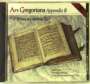 : Ars Gregoriana Appendix B, CD