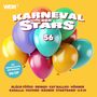 "WDR", "Karneval der Stars 56", "Die neuesten Hits der Session 26/27", bunte Luftballons auf gelbem Hintergrund.