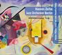 "Hannes Zerbe Jazz Orchester Berlin", "Heiner Müller tanzt mit Jimi Hendrix Polka". Abstrakte, bunte geometrische Formen.