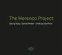 Text: "The Morenco Project. Georg Ruby, Daniel Weber, Andreas Steffens." Unten ein Logo mit "Jazzhaus Musik". Schwarzer Hintergrund.