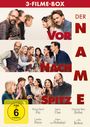 3-FILME-BOX, DER VORNAME, DER NACHNAME, DER SPITZNAME. FSK ab 6 freigegeben. Menschen diskutieren lebhaft.