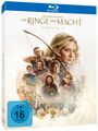 Text: "Der Herr der Ringe: Die Ringe der Macht, Staffel 1, FSK ab 16 freigegeben." Menschen und Fantasy-Szenen auf Verpackung.