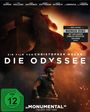 „Die Odyssee“, ein Film von Christopher Nolan. Bonus Disc inklusive. Ein Krieger in Bronze-Rüstung vor monumentaler Szenerie.