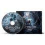 CD und Hülle mit "Mystic Eyes - Thunder God". Illustration eines Kriegers mit Hammer und riesigen Köpfen im Hintergrund.