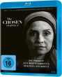 Blaues Blu-ray-Cover. Text: "Die 6. Staffel", "The Chosen Staffel 6", "FSK 16", "Die Passion von Jesus Christus: Der Weg ans Kreuz".