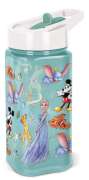 : Disney 100 Trinkflasche mit Strohhalm eckig, Div.