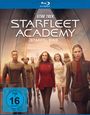 „Star Trek Starfleet Academy Staffel Eins“ Blu-ray-Cover. Gruppe in futuristischer Kleidung, blaue FSK 16 Kennzeichnung.