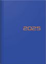 : Brunnen1079661035 Buchkalender Modell 796 (2025)| 2 Seiten = 1 Woche| A5| 128 Seiten| Balacron-Einband| blau, Buch