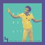 "Borga Revolution! Von Highlife zu Boogie: Ghana 1979-1988." Ein Mann tanzt, trägt ein helles Poloshirt. Retro-Stil.