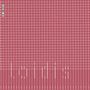 Barcodes links. Roter Hintergrund, weißes Gittermuster, vertikale weiße Linien verschiedener Längen unten.