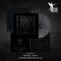Logo: Oben rechts eine weiße Engelsfigur. Text: "DOR 334 LP AZKETEM 'AIHD' WHITE BLACK MARBLE VINYL LTD. 150".