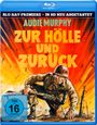 "Blu-ray Premiere, in HD neu abgetastet", "Audie Murphy Zur Hölle und zurück", FSK 16. Illustration: Soldat in Explosion.