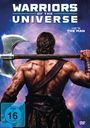 „WARRIORS OF THE UNIVERSE“, „HE'S THE MAN“, großer Krieger mit Axt vor einem galaktischen Hintergrund. FSK 16.