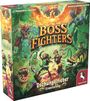 Das Cover zeigt den Schriftzug "Boss Fighters Q.R", "Dschungelfieber Erweiterung". Illustration: Fantasie-Abenteurer im Dschungel.