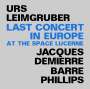 Urs Leimgruber, Jacques Demierre & Barre Phillips: Last Concert In Europe, CD,CD