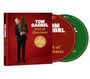 Cover mit "TOM GAEBEL Best of Christmas", CDs rot und grün sichtbar. Mann im Anzug hält Weihnachtsbaum.