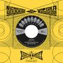Text: "NYC Ska Orchestra vs WST Ska Orchestra", "Soundclash Series", "Skaravan", "Western Standard Time Ska Orchestra".  
Design: Schallplattenmotiv, gelb-schwarze Grafik mit Kreisen.
