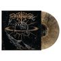 "Seven Kingdoms" oben, "Sonic Solar" unten. Illustrierte Planeten mit Ringen und Asteroiden im Weltraum. Vinyl in Marmoroptik.