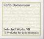 Carlo Domeniconi: Selected Works VII - 12 Preludes for Solo Mandolin, CD