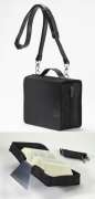 : SKIN Tasche BASIC 2.0 Gr. L (Habersack) onyx-schwarz / mit Tragegurt & Buchstütze, Div.