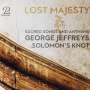 George Jeffreys: Lost Majesty - Sacred Songs and Anthems, CD,CD