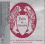 „Pablo el Enterrador“, Freitag, 28. März 1980. Zwei spiegelbildliche Figuren mit langen Haaren, die ein Wappen halten.
