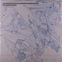 Text oben: "Mobile Suit Gundam Hathaway". Unten: "Mobile Suit Gundam Hathaway the song by Hiroyuki Sawano". Illustration eines Mechas.