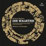 Text: "Richard Wagner DIE WALKÜRE" sowie die Namen der Solisten und Berliner Philharmoniker. Design mit abstrakten Formen.