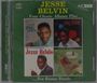 "Jesse Belvin: Four Classic Albums Plus ...Ten Bonus Tracks" in grünem Rahmen, Albumcover-Collage mit Porträts.