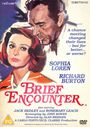"Brief Encounter", Sophia Loren, Richard Burton, "A chance meeting changed their lives – but for better... or worse?" Illustration.