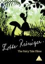„Lotte Reiniger. The Fairy Tale Films.“ Eine Silhouette eines Mädchens pflückt Obst in einem Wald.