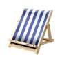 : Bookchair Standard Blau-Weiß gestreift - Buchständer aus Holz, Div.