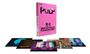 Pinkes Buchcover mit schwarzem Text: "PULP. WHAT DO YOU DO FOR AN ENCORE?" und Bildern einer Band bei Auftritten.