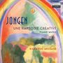 Text: JONGEN, UNE RAPSODIE CRÉATIVE, PIANO MUSIC, RICCARDO MUSSATO, Piano Classics. Illustration: Landschaft mit Regenbogen.