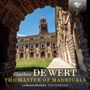 Texte: Giaches De Wert, The Master of Madrigals, Le Nuove Musiche, Krijn Koetsveld. Historisches Gebäude mit Turm und Arkaden.