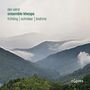 Texte: "der wind ensemble kheops frühling | schreker | brahms" und Logo "cypres". Landschaft mit nebelverhangenen Hügeln.