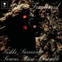 Text: "Like a Fragonard", "Heikki Sarmanto Serious Music Ensemble". Dunkle, felsige Landschaft mit einer Figur.