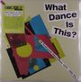 "What Dance Is This? UK Post-punk Dancefloor 1979-1985 Vol.1." Bunte geometrische Formen auf beigem Hintergrund.