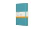 Moleskine Notizbuch Large/A5, Liniert, Soft Cover, Riff Blau, Div.