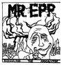 "MR. EPP" steht oben und "RIDICULING THE APOCALYPSE" unten. Illustration: lachendes Gesicht vor Explosion.