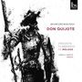 "Arturo Díez Boscovich, Don Quijote, Orquesta Filarmónica de Málaga, Camilo García. Schwarz-weiße Illustration von Don Quijote."