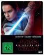 Rian Johnson: Star Wars 8: Die letzten Jedi (3D & 2D Blu-ray im Steelbook), BR,BR,BR
