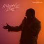 Texte: "Romantic Slivo", "Love Is Still Love". Schatten eines Musikers in Paillettenjacke vor rot-orange Hintergrund.