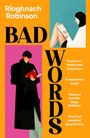 Titel: "Bad Words". Autor: Ríoghnach Robinson. Zwei Illustrationen von Personen beim Lesen. Farbe: orange, pink, blau.