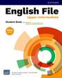 "English File Upper-intermediate Student Book, fifth edition." Abstrakte, bunte grafische Kreise im Hintergrund.