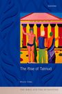 Text: "The Rise of Talmud", "Moulie Vidas". Gemälde: Drei Männer vor einem Tempel in leuchtenden Farben.